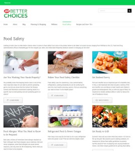 IGA Better Choices subpage