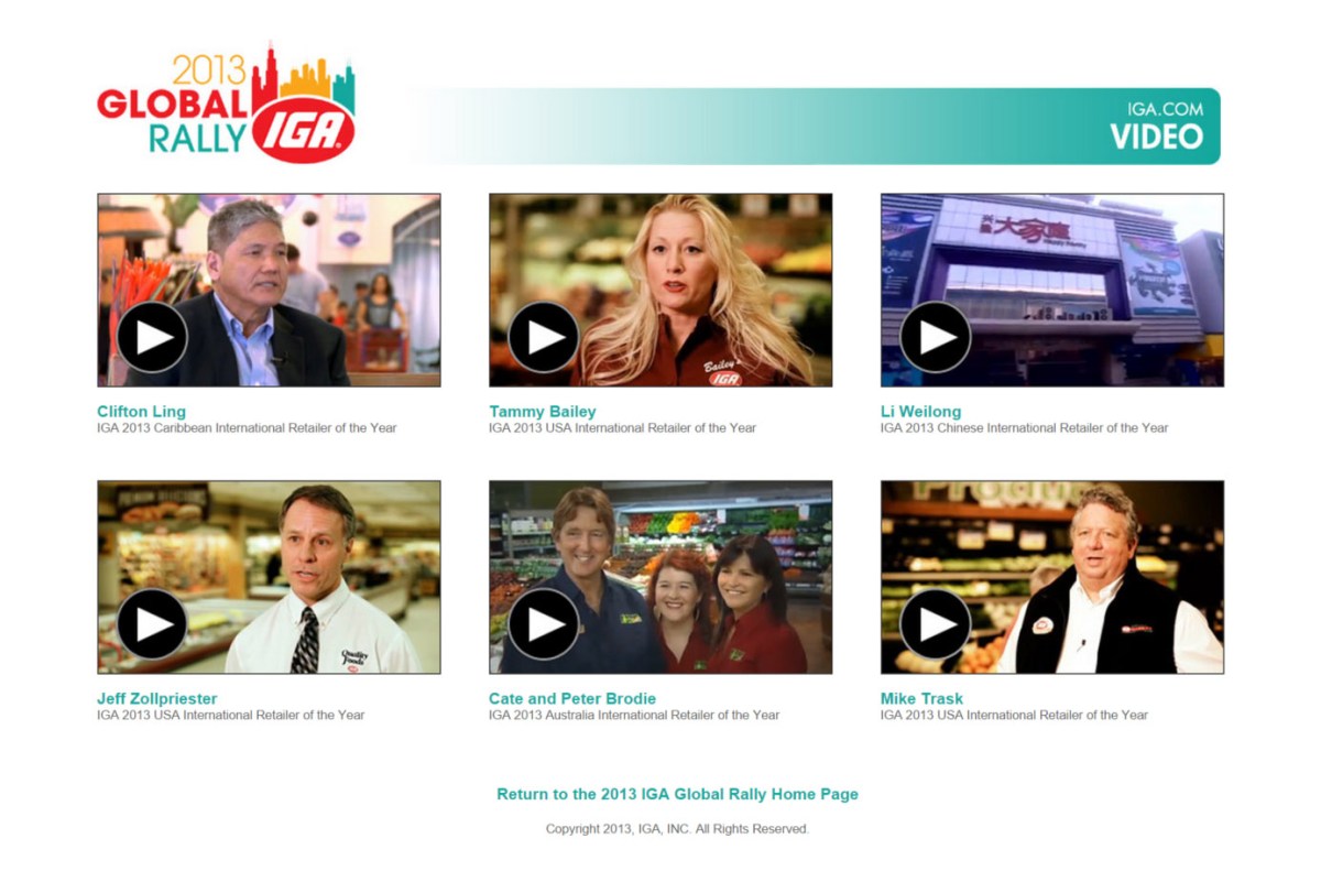 IGA Global Rally Webpage