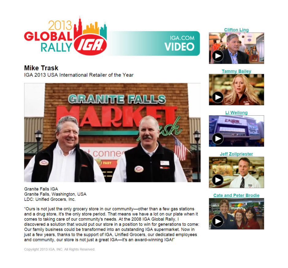 IGA Global Rally Webpage