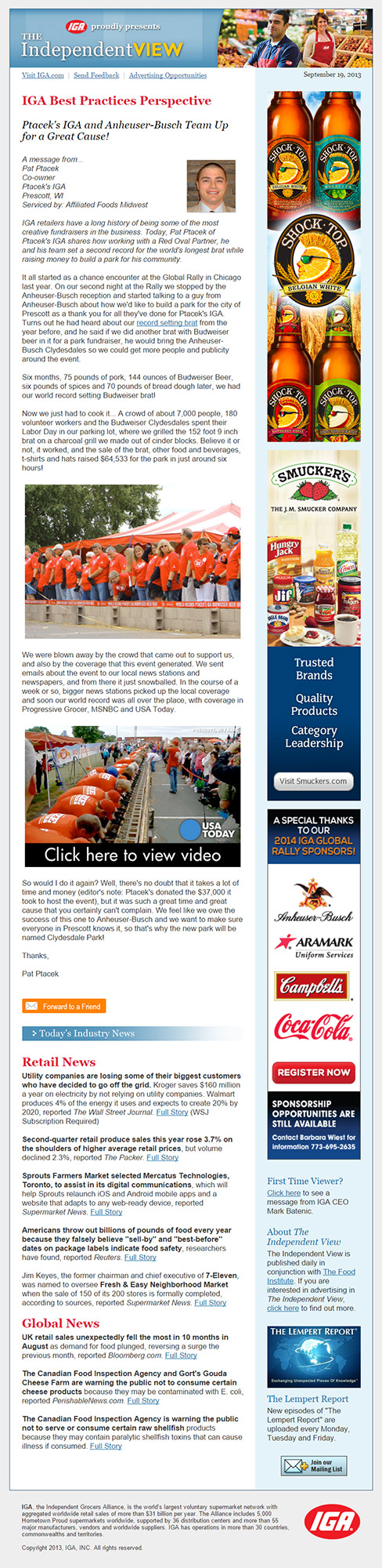 Independent View email template